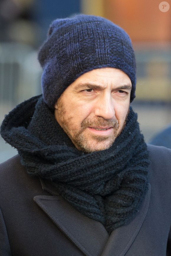 Calogero arrivant à la cérémonie funéraire organisée en mémoire de Johnny Hallyday à Paris. le 6 décembre 2017. Photo de Berzane-Wyters/ABACAPRESS.COM