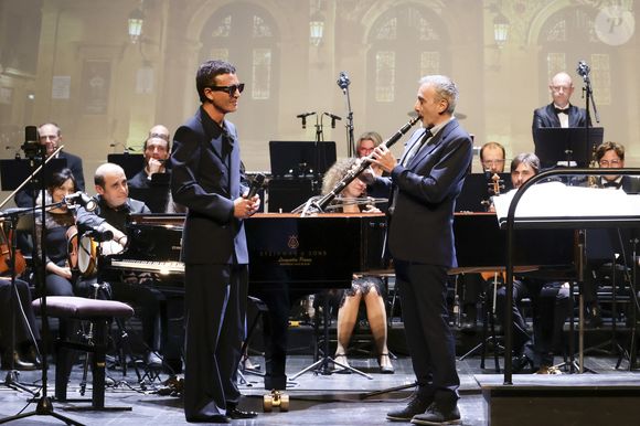 Exclusif - Omar Harfouch, Elie Semoun - Concerto pour la paix de Omar Harfouch au théâtre de Béziers le 8 mai 2025 © Jack Tribeca / Bestimage
