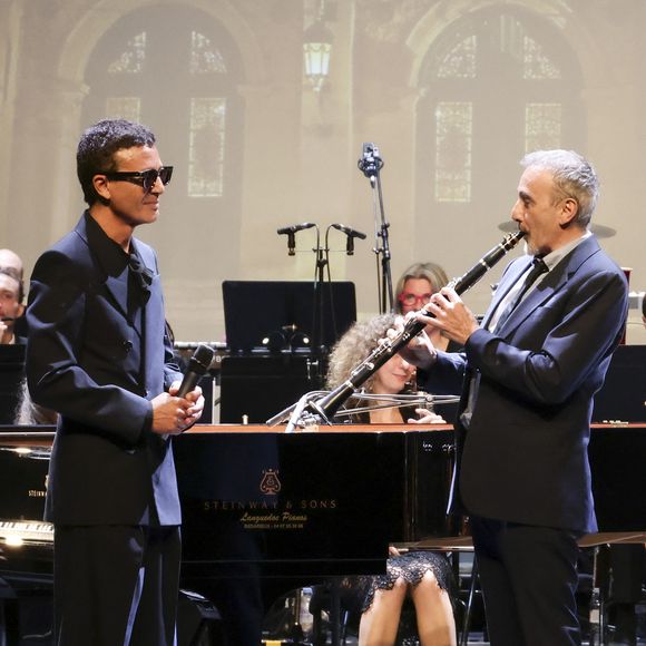 Exclusif - Omar Harfouch, Elie Semoun - Concerto pour la paix de Omar Harfouch au théâtre de Béziers le 8 mai 2025 © Jack Tribeca / Bestimage