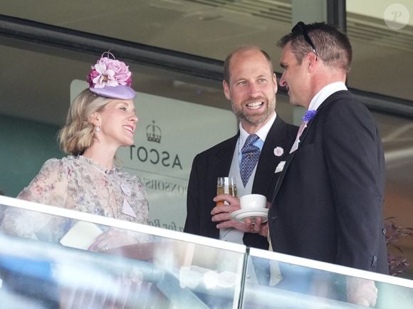 Le prince William, prince de Galles - Les royautés assistent à la course hippique Royal Ascot (Jour 2), le 18 juin 2025. © Julien Burton/Bestimage