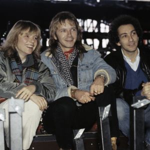 Rendez-vous avec le chanteur Renaud (Séchan), entouré de France Gall et Michel Berger, au Zénith à Paris. Le 17 décembre 1983
© Gérard Letellier via Bestimage