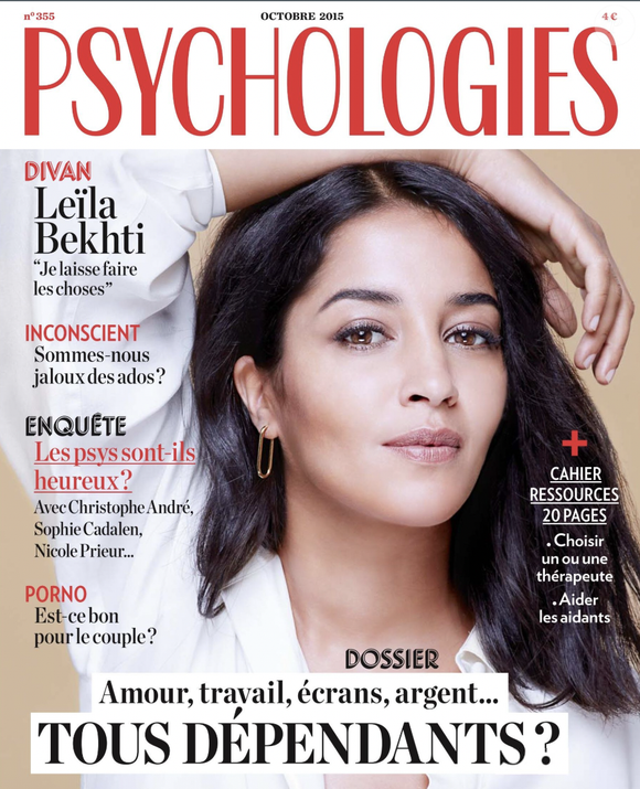 Capture page de couverture Psychologies - Octobre 2015