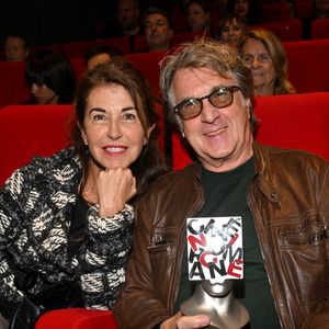 François Cluzet et sa femme Narjiss Slaoui-Falcoz à la soirée de clôture et remise des prix de la 4e édition du Nice Festival CinéRoman à Nice, le 9 octobre 2022. © Bruno Bebert / Bestimage