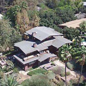 Exclusif - Vue aérienne de la maison de Angelina Jolie et Brad Pitt, le 20 septembre 2016 FAMEFLYNET / BESTIMAGE