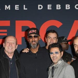 Rolland Courbis, Nicolas Anelka, Robert Pirès, Jamel Debbouze - Première du film "Mercato" au cinéma "Le Grand Rex" à Paris, le 17 février 2025.
© Guirec Coadic/Bestimage