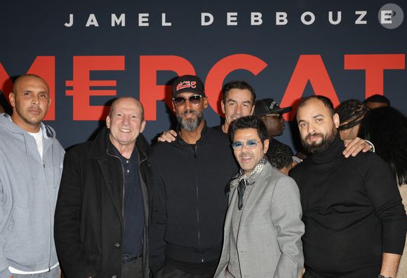 Rolland Courbis, Nicolas Anelka, Robert Pirès, Jamel Debbouze - Première du film "Mercato" au cinéma "Le Grand Rex" à Paris, le 17 février 2025.
© Guirec Coadic/Bestimage