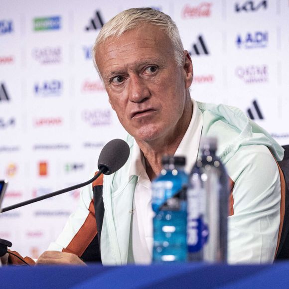 Didier Deschamps, sélectionneur de l'équipe de France, lors de la conférence de presse au stade de Philadelphie, le 21 juin 2026 à Philadelphie, en Pennsylvanie. Elyxandro Cegarra / PsnewZ / Bestimage
