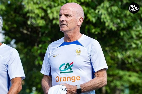Guy Stephan - L'équipe de France de football s'entraine à Clairefontaine avant son match de qualification pour l’Euro 2024, le 12 juin 2023. la France affrontera Gibraltar ce vendredi 16 juin à 20h45 au Stade de l'Algarve à Faro-Loulé au Portugal.
