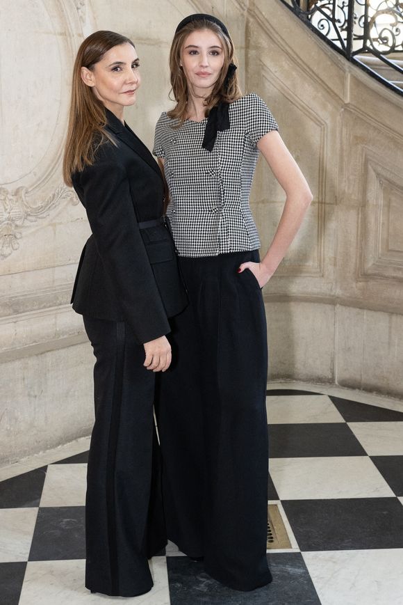 Clotilde Courau et sa fille Vittoria de Savoie assistent au défilé Christian Dior Haute Couture Printemps/Été 2024 dans le cadre de la semaine de la mode à Paris le 22 janvier 2024 à Paris, France. Photo by ABACAPRESS.COM