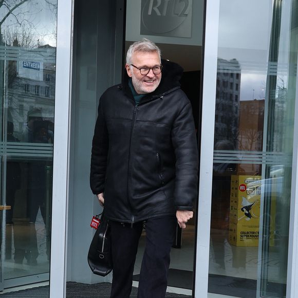 Exclusif - Laurent Ruquier - Les célébrités quittent les studios de RTL à Neuilly sur Seine, le 9 janvier 2025.