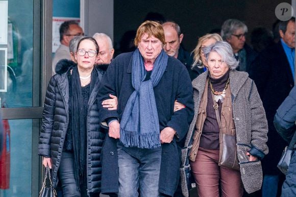 Bernard Sauvat aux obsèques du chanteur Herbert Léonard au crématorium de Saint-Fargeau-Ponthierry, France, le 12 mars 2025. © Bestimage
