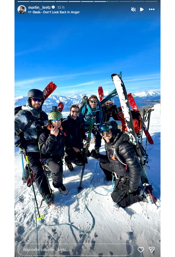 et aussi pour le ski de randonnée.

Martin Kretz en vacances avec ses amis.