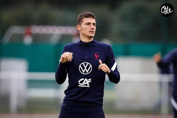 Benjamin Pavard ( France ) - Entrainement de l'équipe de France de football au CNF à Clairefontaine. © Federico Pestellini / Panoramic / Bestimage