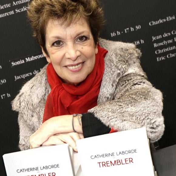 Catherine Laborde pose pour des photos à Paris, France, le 17 mars 2019. Photo by Vim/ABACAPRESS.COM