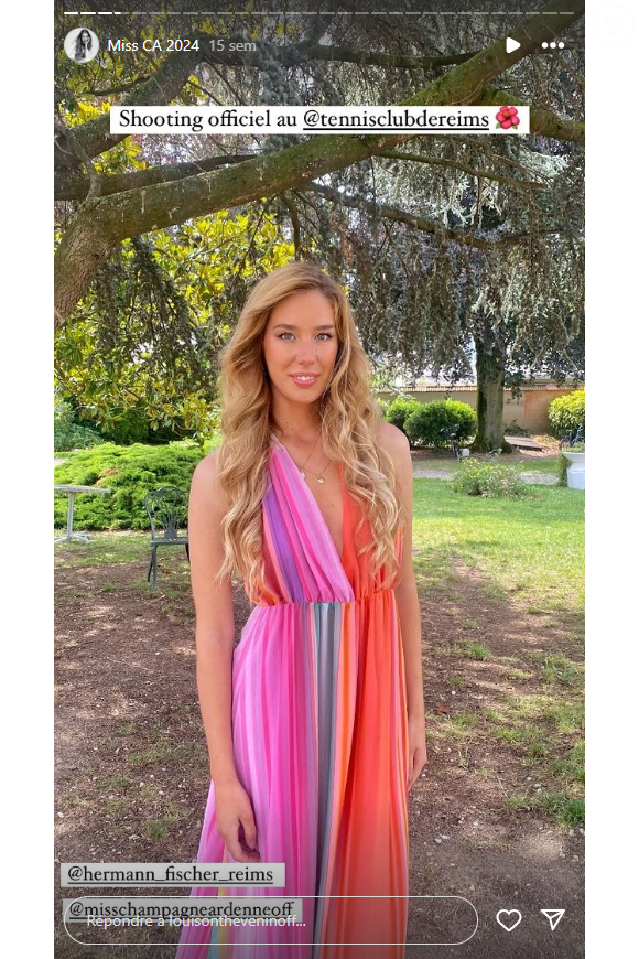 Louison Thevenin, Miss Champagne-Ardenne 2024 en route pour Miss France 2025.