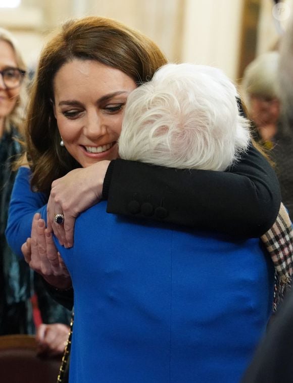 Le prince William, prince de Galles, et Catherine (Kate) Middleton, princesse de Galles, assistent à une cérémonie de commémoration des 80 ans de la libération du camp de concentration d'Auschwitz-Birkenau au Guildhall à Londres, le 26 janvier 2025.