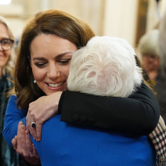 Le prince William, prince de Galles, et Catherine (Kate) Middleton, princesse de Galles, assistent à une cérémonie de commémoration des 80 ans de la libération du camp de concentration d'Auschwitz-Birkenau au Guildhall à Londres, le 26 janvier 2025.