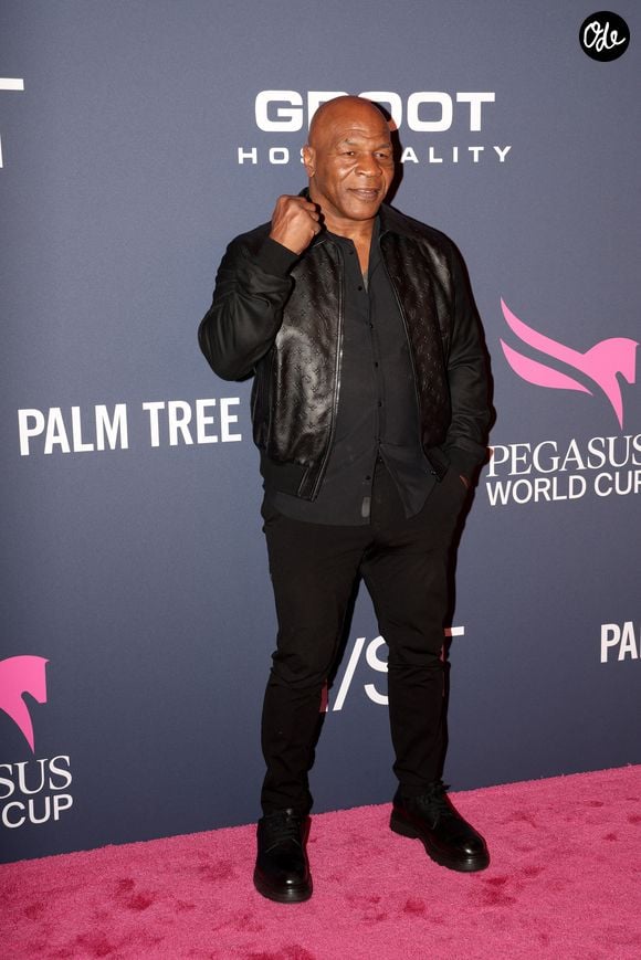 Mike Tyson assiste à la Pegasus World Cup 2025 au Gulfstream Park le 25 janvier 2025 à Hallandale, en Floride.