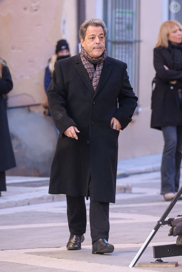 Chico Bouchikhi - Arrivées aux obsèques de Brigitte Bardot en l'église Paroissiale Notre-Dame-de-l'Assomption de Saint-Tropez, France, le 7 janvier 2026.  © Jacovides-Moreau/Bestimage