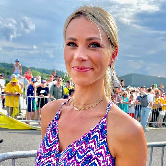Marion Rousse - Les célébrités au village lors de la 15ème étape du Tour de France 2024 au Plateau de Beille, France, le 14 juillet 2024. © Fabien Faure/Bestimage