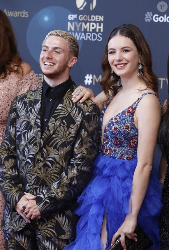Michou et Elsa Bois -  Photocall de la cérémonie de clôture du 62ème festival de télévision de Monte-Carlo le 20 juin 2023.

© Denis Guignebourg / Bestimage