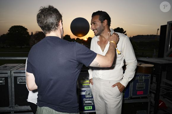 Exclusif - Guillaume Canet, Rachida Dati, Yodelice (Maxime Nouchy, Maxim Nucci) - Backstage de la soirée du "Grand Concert de la fête de la musique" au Jardin des Tuileries, autour de la vasque olympique, retransmis en direct sur France 2 à Paris le 21 juin 2025.© Marc Ausset-Lacroix - Jack Tribeca - Christophe Clovis / Bestimage