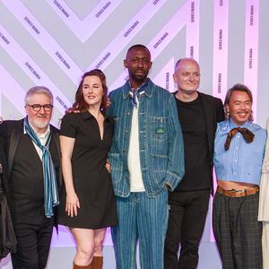 Brigitte Lafleur, Benoit Briere, Florence Longpré, Thomas Ngijol, Guillaume Lonergan, Nicolas Michon , Josée Deschesnes - Festival Séries Mania à Lille le 24 mars 2025. © Stéphane Vansteenkiste/Bestimage