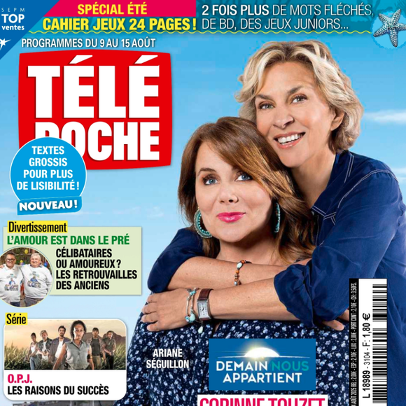 Couverture du magazine Télé Poche paru le lundi 4 août 2025.
Crédit : Télé Poche