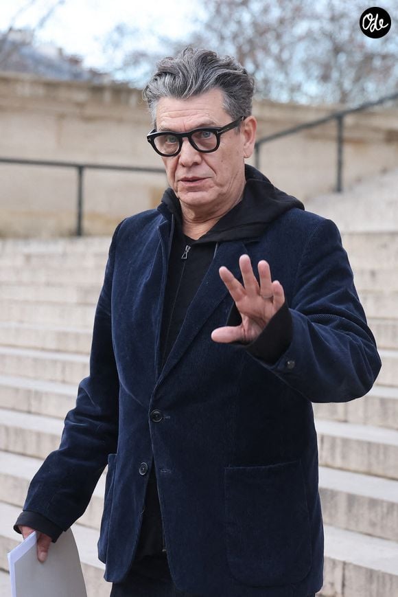 Marc Lavoine - Sorties de la cérémonie religieuse en hommage à Rolland Courbis en l’église de la Madeleine à Paris, France, le 14 janvier 2026. © Jacovides-Moreau/Bestimage