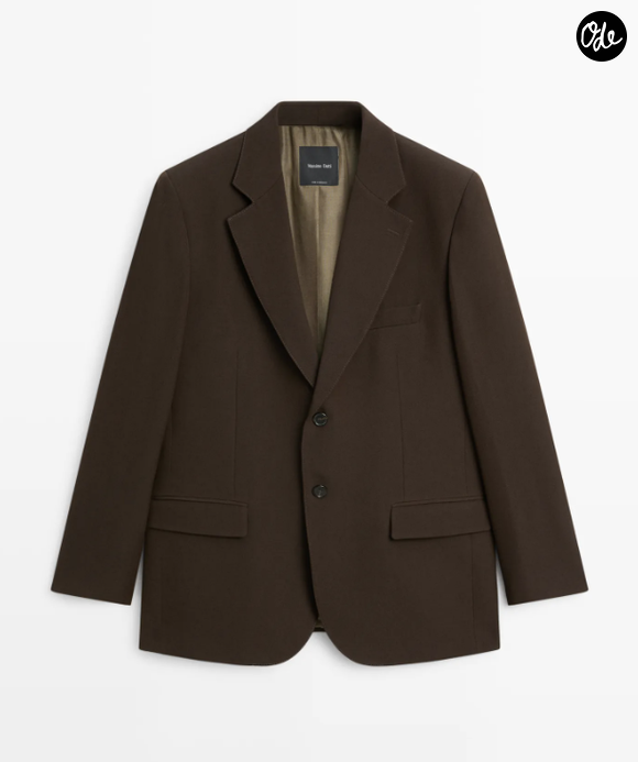 Blazer fluide en mélange de laine