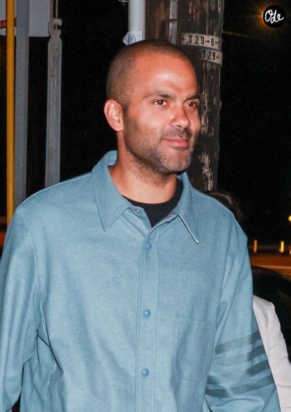 Tony Parker à la sortie du restaurant Giorgio Baldi, à Santa Monica, en Californie, après un dîner en soirée. © Backgrid USA / Bestimage