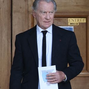 William Leymergie - Sorties des obsèques de Philippe Labro en l'église de Saint-Germain-des-Prés à Paris le 13 juin 2025. © Dominique Jacovides - Christophe Clovis / Bestimage