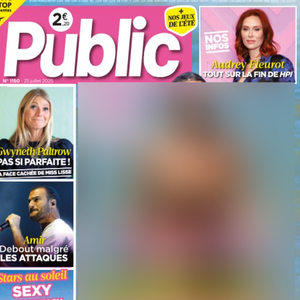 Couverture du magazine "Public", paru le 25 juillet 2025