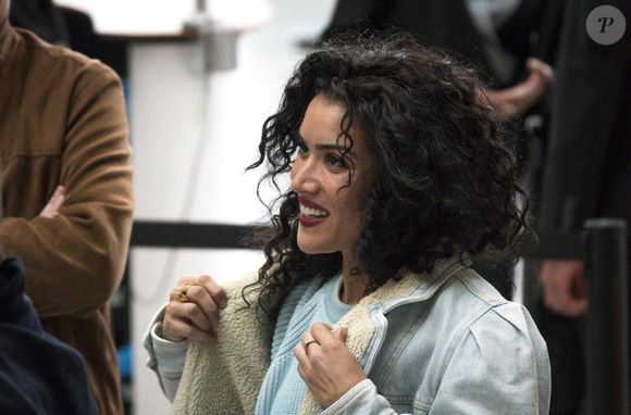 Sabrina Ouazani - L'équipe du long métrage "Les folies fermières" présentent le film à Lyon lors d'une réception en présence du scénariste du film, JP.Améris, la productrice S.Révil et D.Caumette, l'agriculteur qui a inspiré l'histoire portée à l'écran.  © Sandrine Thesillat / Panoramic / Bestimage