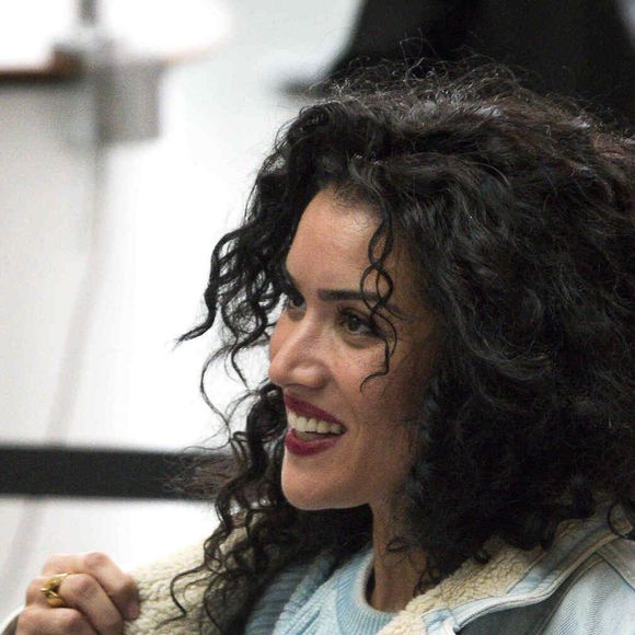 Sabrina Ouazani - L'équipe du long métrage "Les folies fermières" présentent le film à Lyon lors d'une réception en présence du scénariste du film, JP.Améris, la productrice S.Révil et D.Caumette, l'agriculteur qui a inspiré l'histoire portée à l'écran.  © Sandrine Thesillat / Panoramic / Bestimage