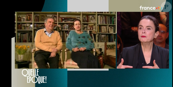 Amélie Nothomb sur le plateau de "Quelle époque !" sur France 2 le 18 octobre 2025