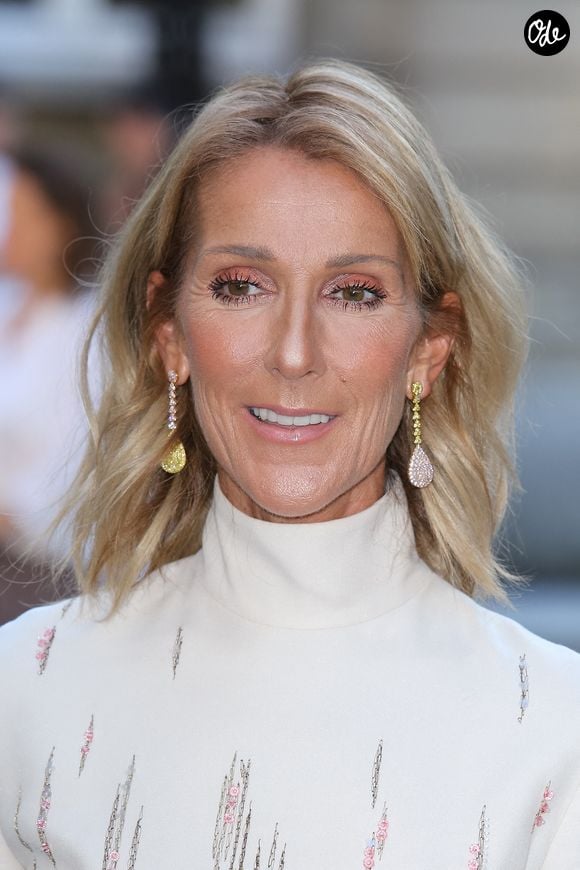 Céline Dion arrive au défilé Valentino lors de la semaine de la Haute Couture automne-hiver 2019-2020 à Paris, le 3 juillet 2019. Photo : Nasser Berzane/ABACAPRESS.COM