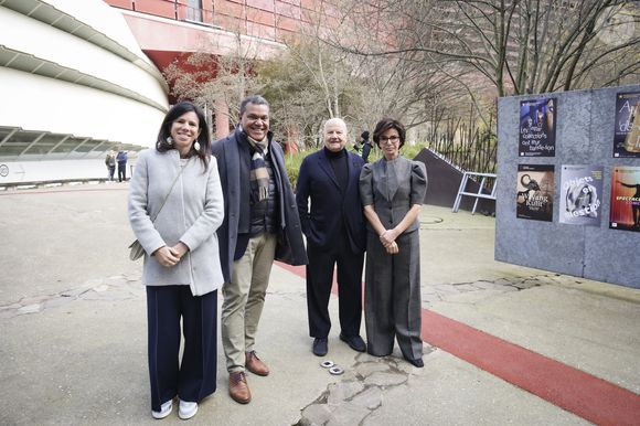 Signature de la 2ème convention entre Fimalac et le Musée du Quai Branly, en présence de Marc Ladreit de Lacharrière, Rachida Dati et Emmanuel Kasarhérou, Paris, France, le 28 fevrier 2025. Jack Tribeca / Bestimage