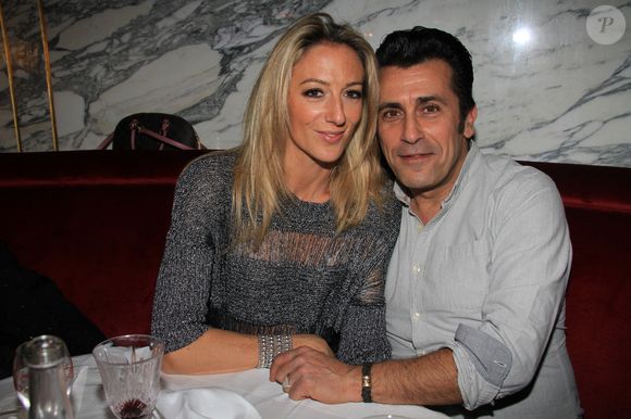 Albert Kassabi (Bébert des Forbans) et sa compagne Astrid - People à l'anniversaire de Christine Blanc au restaurant Noto à Paris. Le 9 décembre 2019 © Baldini / Bestimage