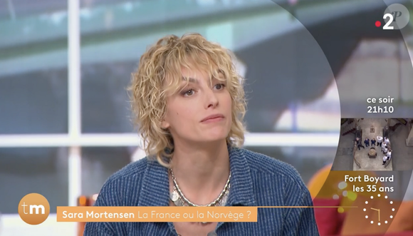 Sara Mortensen invitée de "Télématin" sur France 2