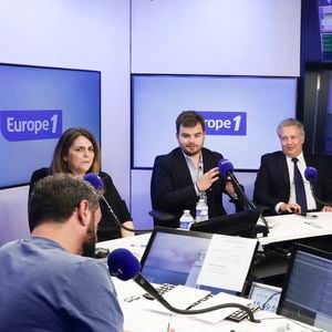Exclusif - Valérie Benaim, Gauthier Le Bret, Donat Vidal-Revel - Dernière de l'émission "On Marche Sur La Tête", présentée par C.Hanouna sur Europe 1 à Paris le 26 juin 2025 - © Jack Tribeca / Bestimage