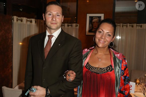 Pierre Georges Tourneur et la princesse Hermine de Clermont-Tonnerre - Dîner d'ouverture du restaurant "Penati al Baretto" à l'Hôtel de Vigny à Paris le 2 avril 2014 Mick Owen / Bestimage