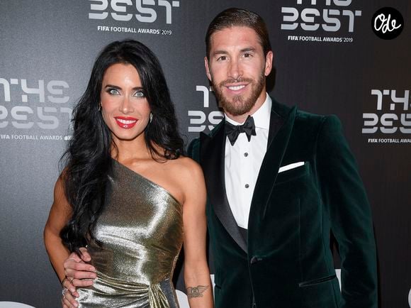 Pilar Rubio et son mari Sergio Ramos - Les célébrités arrivent à la cérémonie des Trophées Fifa "The Best" 2019 à la Scala à Milan, Italie le 23 septembre 2019. © Pierre Perusseau/Bestimage