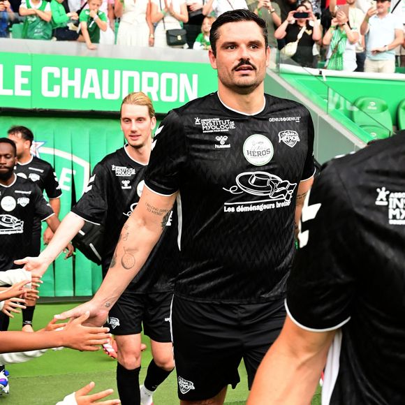 Paul Mirabel et Florent Manaudou - Match des héros au stade Geoffroy-Guichard de Saint-Etienne le 31 mai 2026. © Romain Doucelin/Bestimage