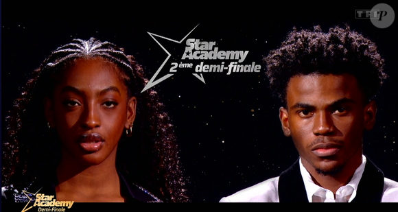 Demi-finale de Franck et Ebony dans la "Star Academy 2024", le 18 janvier 2025, sur TF1