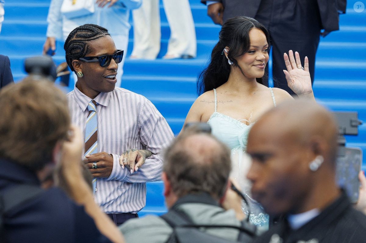 Photo : Rakim Athelaston Mayers aka ASAP Rocky et Robyn Rihanna Fenty ...
