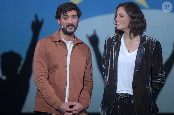 Exclusif - Jérémy Frérot, Laure Manaudou - Surprises - Enregistrement de l'émission "La Chanson secrète 11" à Paris, diffusée le 24 juin sur TF1.
© Cyril Moreau / Bestimage