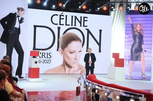 Exclusif - Michel Drucker - Enregistrement de l'émission "Vivement dimanche" spécial Céline Dion au studio Rive gauche, presentée par Michel Drucker. Diffusion sur France 3 le 6 septembre 2026. © Guillaume Gaffiot/Bestimage