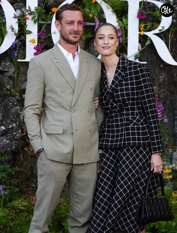 Pierre Casiraghi et Béatrice Borromeo assistent au défilé Dior Croisière 2025 au château de Drummond, dans le Perthshire. Date de la photo : lundi 3 juin 2024. Crédit photo : Andrew Milligan/PA Wire