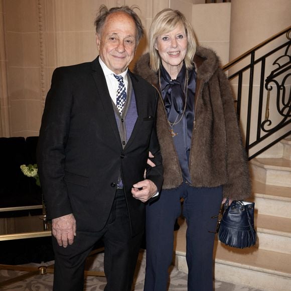 Chantal Ladesou et son mari Michel Ansault assistent au Gala des Stethos d'or 2025 à l'Hôtel Georges V, le 24 mars 2025 à Paris, France. Photo par David NIVIERE/ABACAPRESS.COM
